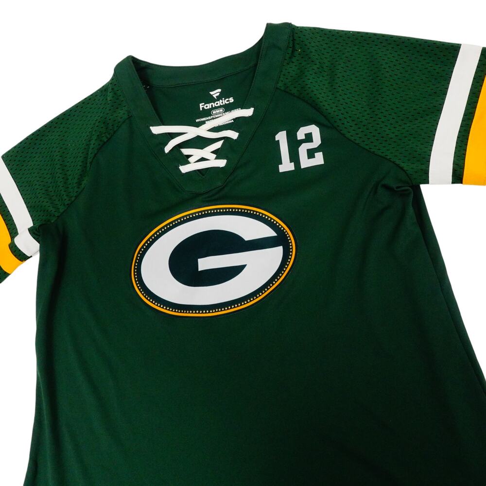 Fanatics NFL Green Bay Packers Lace Up Womens Jersey Aaron Rodgers Medium